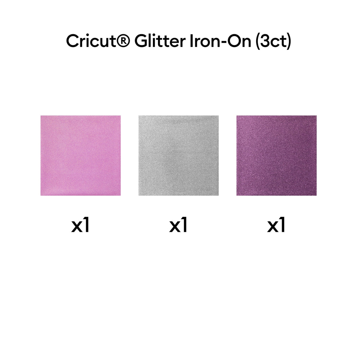 Cricut® Glitter Iron-On Vinyl, Princess Sampler (3 ct), 12 x12 — product image 8