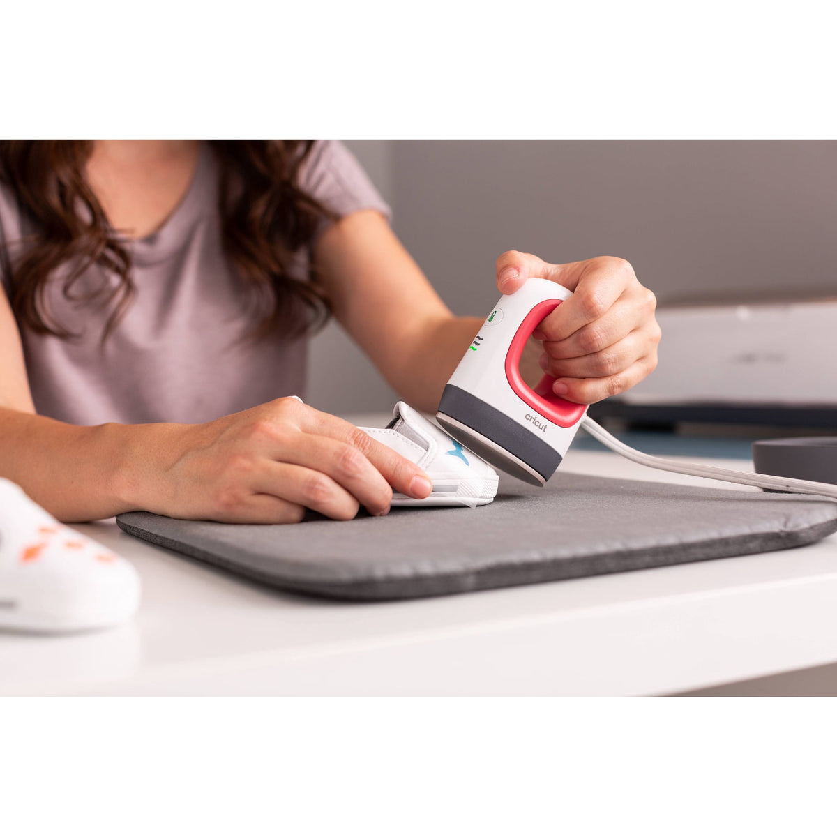 Cricut Easy Press Mini Heat Press Machine For Pressing Small Objects - 3 Heat Settings & Precision Tip - Ceramic-Coated Heat Plate - Compact & Lightweight, Raspberry 2025 Version — product image 14