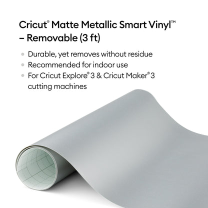 Cricut Matte Metallic Smart Vinyl Removable (3 ft), 13" x 36" — product image 6