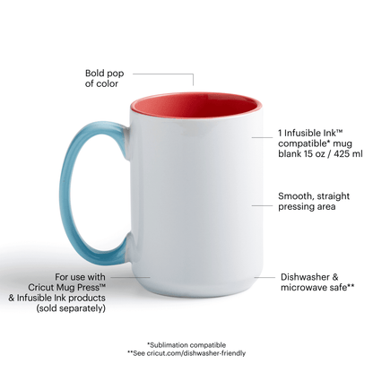 Cricut® Beveled Ceramic Mug Blank Reef- 15 oz/425 ml (1 ct), 15 oz — product image 4