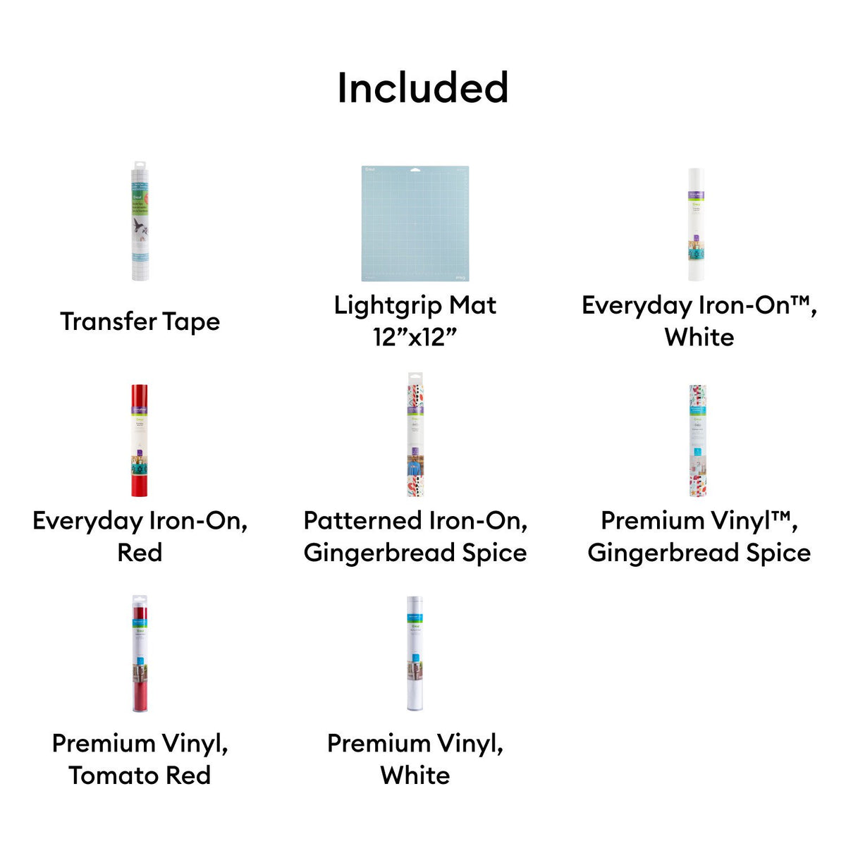 Cricut Iron-On Vinyl & Vinyl Hostess with the Mostess Gingerbread Spice Sampler (13 ct), 12" x 24" — product image 5
