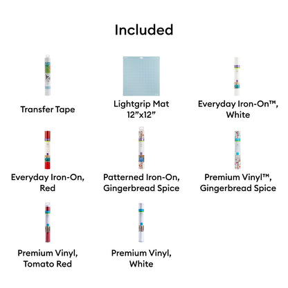 Cricut Iron-On Vinyl & Vinyl Hostess with the Mostess Gingerbread Spice Sampler (13 ct), 12" x 24" — product image 5