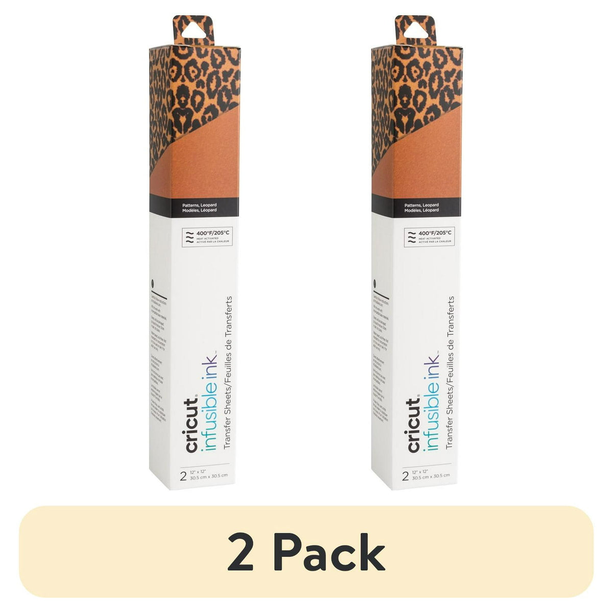 (2 pack) Cricut® Infusible Ink™ Sheets (2), Leopard, 12" x 12"