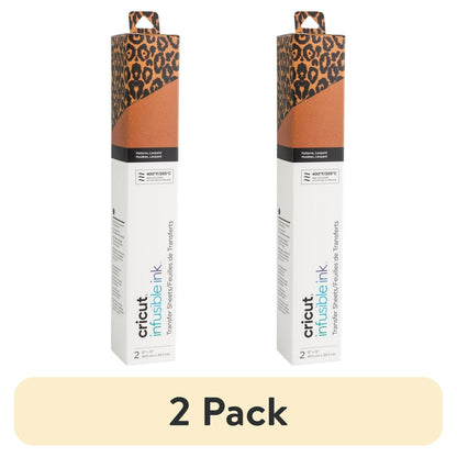 (2 pack) Cricut® Infusible Ink™ Sheets (2), Leopard, 12" x 12"