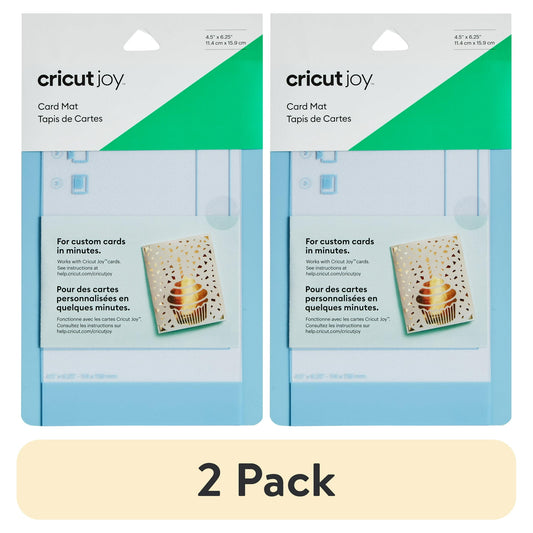 (2 pack) Cricut Joy™ Card Mat, 4.5" x 6.25", Blue