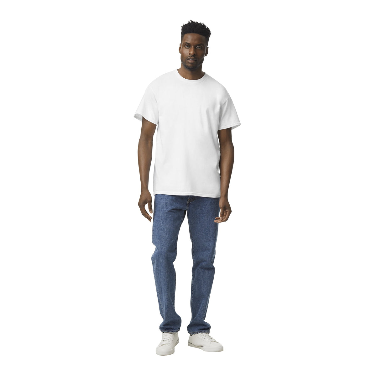 (2 pack) Gildan Adult Short Sleeve Crew T-Shirt – White Size Large Soft Cotton Classic Fit Blank Tee for Tie Dye & DIY Crafts — product image 8