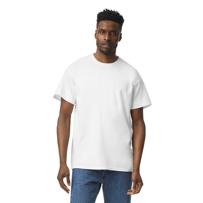 (2 pack) Gildan Adult Short Sleeve Crew T-Shirt – White Size Large Soft Cotton Classic Fit Blank Tee for Tie Dye & DIY Crafts — product image 9