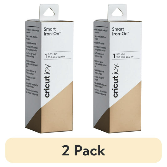 (2 pack) Cricut Joy Smart Iron-On Vinyl, 5.5" x 24"