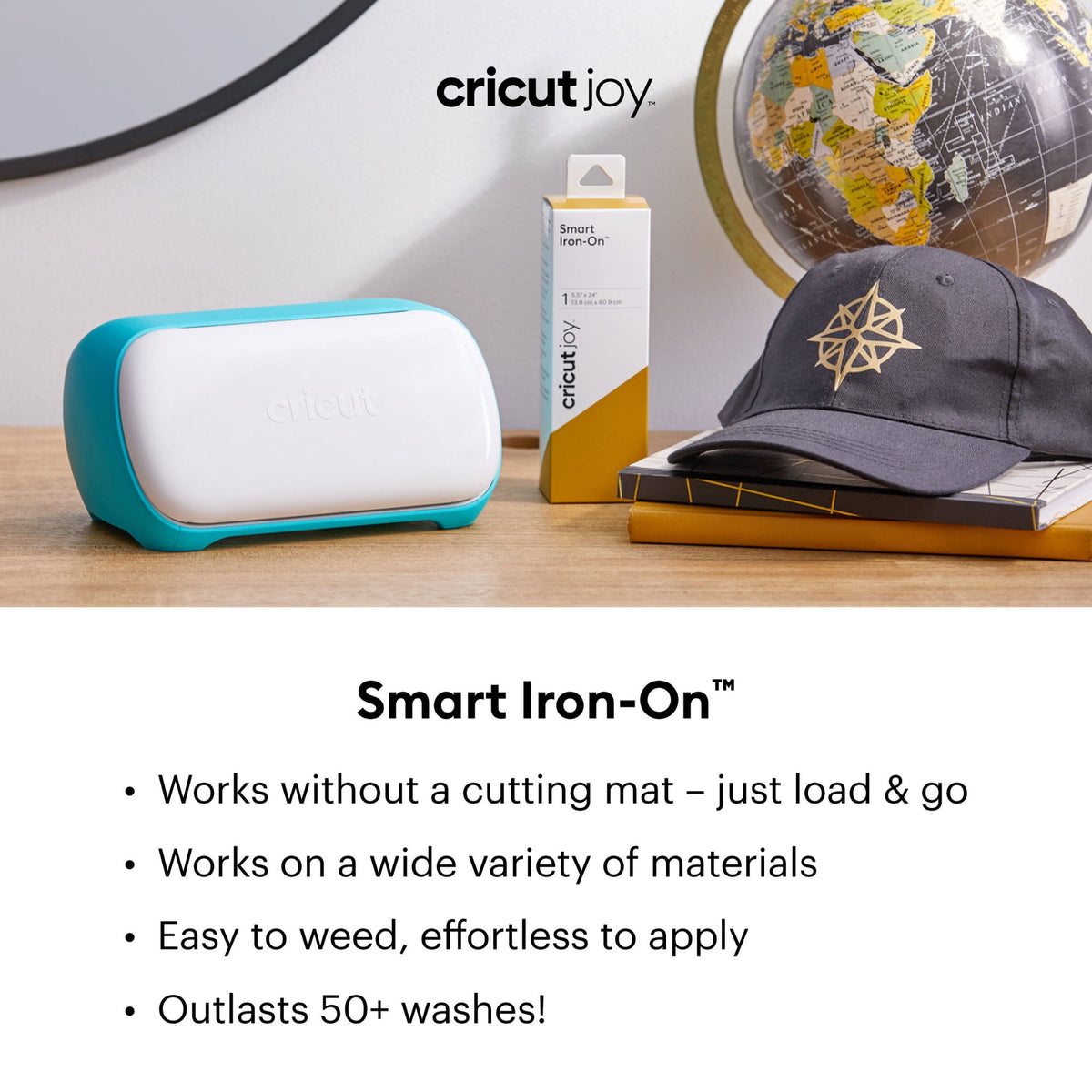 (2 pack) Cricut Joy Smart Iron-On Vinyl, 5.5" x 24" — product image 4