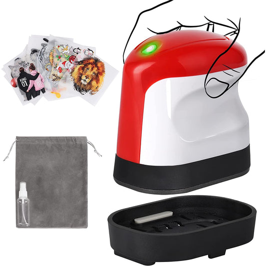 Oumilen Heat Press Mini, Portable Heat Press Machine, Portable Iron Press in Red