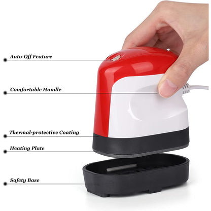 Oumilen Heat Press Mini, Portable Heat Press Machine, Portable Iron Press in Red — product image 2