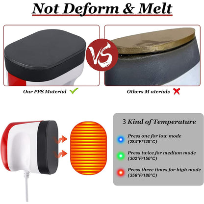 Oumilen Heat Press Mini, Portable Heat Press Machine, Portable Iron Press in Red — product image 4