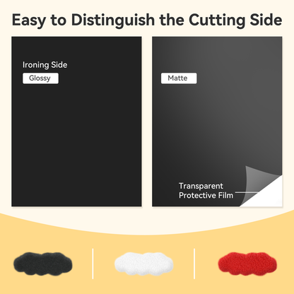 HTVRONT Heat Transfe Puff Vinyl- 12" x 2ft for T-Shirts, 3D Puff Heat Transfer Vinyl for Cutting Machine - Easy to Cut & Weed & Transfer-Black — product image 2