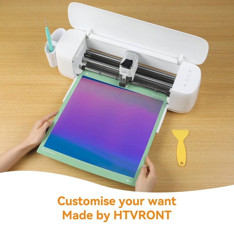 HTVRONT Permanent Vinyl Holographic-12" x 3FT Adhesive Vinyl Roll for Cutting Machine, Signs, Scrapbooking, Craft, Die Cutters-White — product image 7