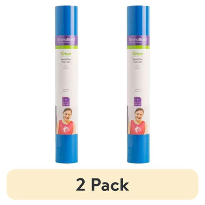 (2 pack) Cricut SportFlex Iron-On Vinyl, True Blue, 11.8" x 24"