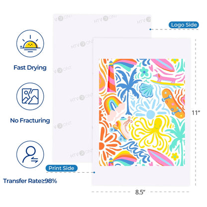HTVRONT Sublimation Paper 8.5 x 11 inches - 35 Sheets Sublimation Paper Compatible with Ink Jet Printer — product image 2