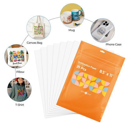 HTVRONT Sublimation Paper 8.5 x 11 inches - 35 Sheets Sublimation Paper Compatible with Ink Jet Printer — product image 6