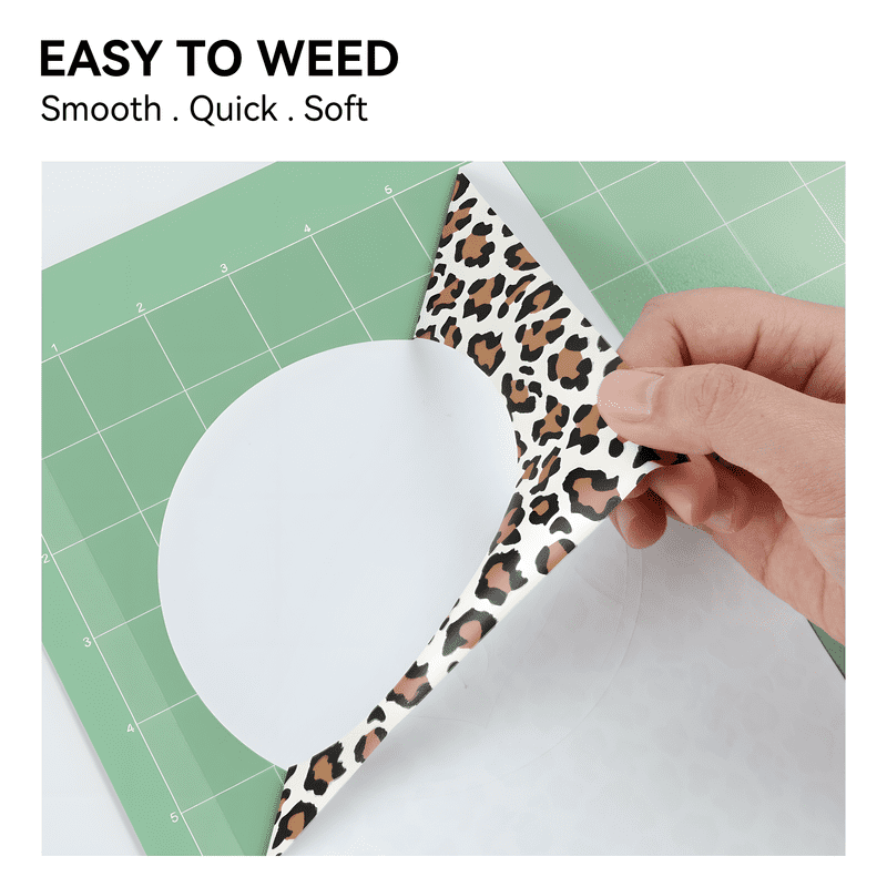 HTVRONT Heat Transfer Vinyl Rolls-12" x 4ft for Shirts, Iron on Vinyl for All Cutting Machine-Easy to Cut & Weed for Heat Transfer Design-Leopard — product image 5