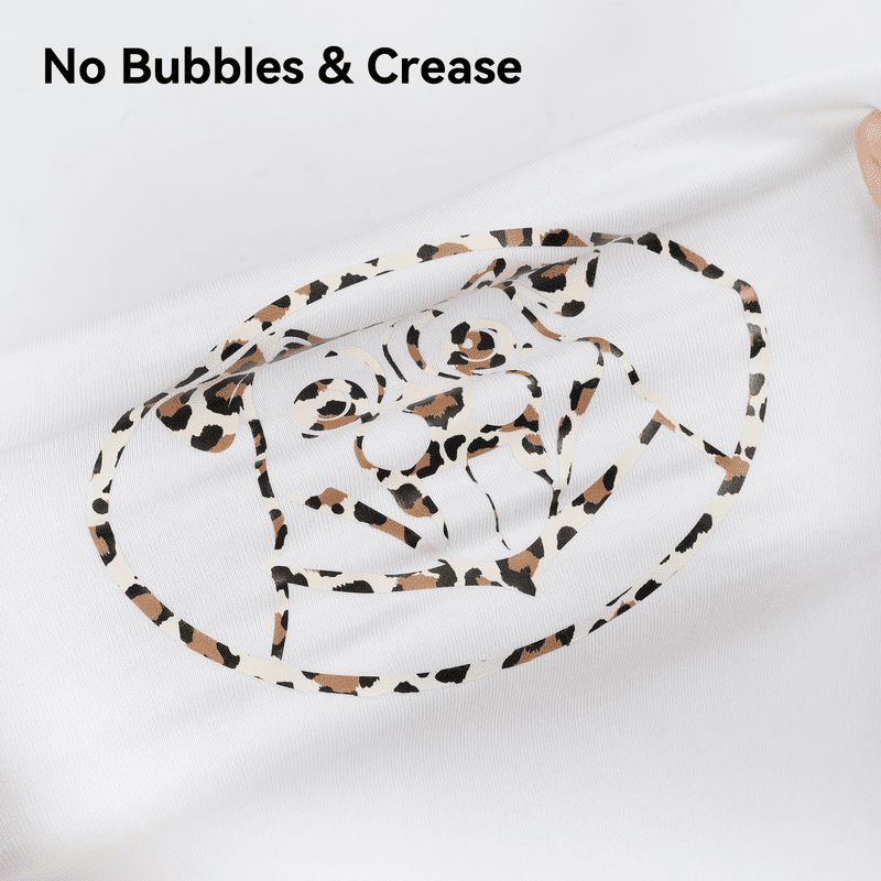 HTVRONT Heat Transfer Vinyl Rolls-12" x 4ft for Shirts, Iron on Vinyl for All Cutting Machine-Easy to Cut & Weed for Heat Transfer Design-Leopard — product image 7