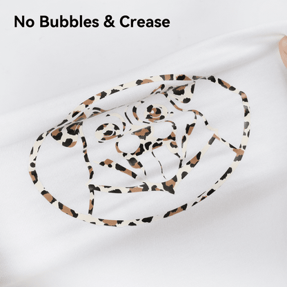 HTVRONT Heat Transfer Vinyl Rolls-12" x 4ft for Shirts, Iron on Vinyl for All Cutting Machine-Easy to Cut & Weed for Heat Transfer Design-Leopard — product image 7