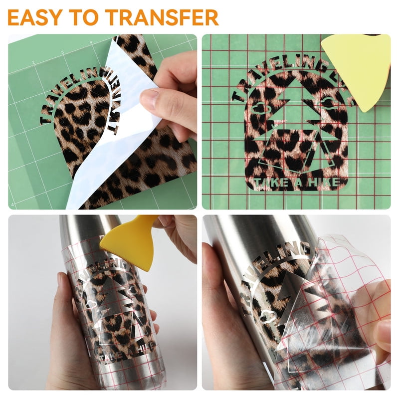 HTVRONT Permanent Vinyl Pattern-12" x 6ft Adhesive Vinyl Roll for Cutting Machine, Signs, Scrapbooking, Craft, Die Cutters-Leopard — product image 5