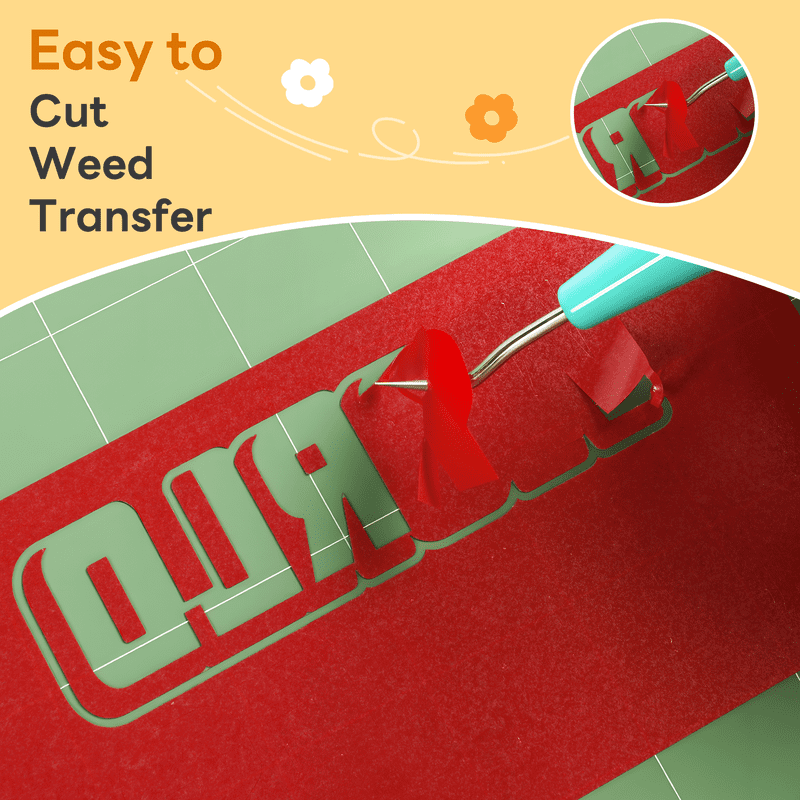 HTVRONT Heat Transfe Puff Vinyl Roll- 12" x 2ft for T Shirts, 3D Puff Heat Transfer Vinyl for Cutting Machine - Easy to Cut & Weed & Transfer-White — product image 5