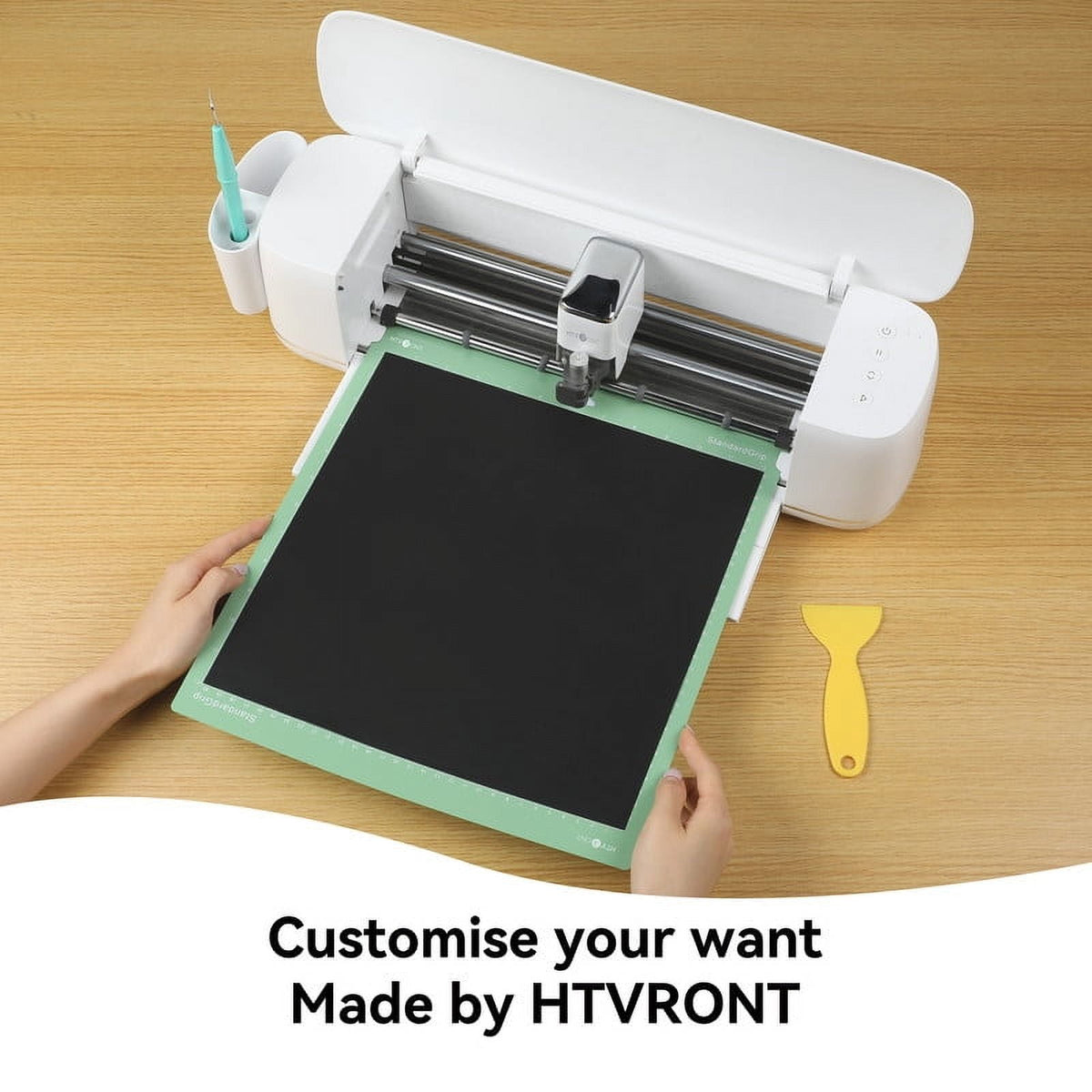 HTVRONT Heat Transfer Vinyl-12" x 6ft for Shirts, Iron on Vinyl for All Cutting Machine - Easy to Cut & Weed for Heat Transfer Design White — product image 6