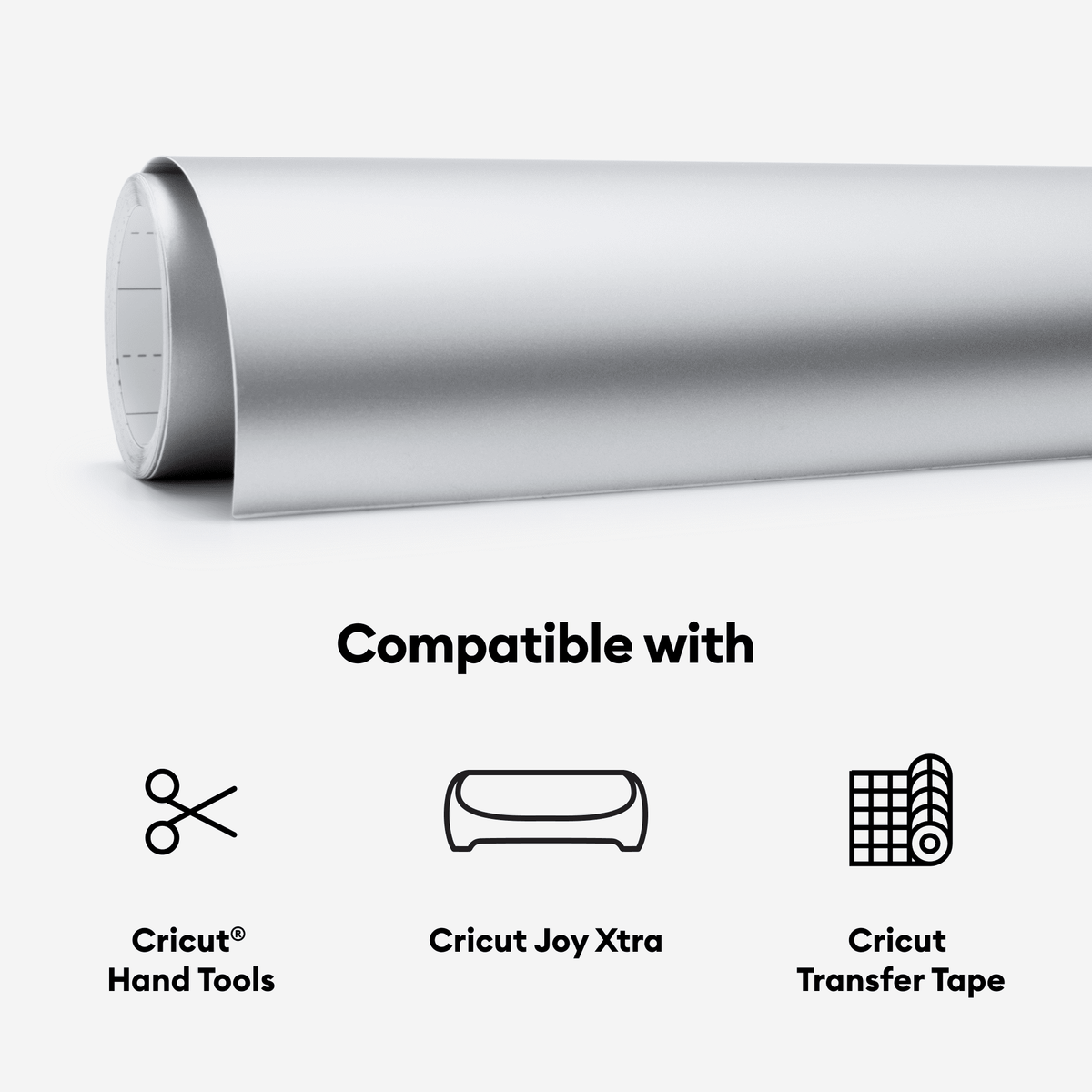 Cricut Joy Xtra™ Smart Vinyl™ Matte Metallic Matless Permanent Vinyl (3 ft), 9.5" x 36",Silver — product image 6