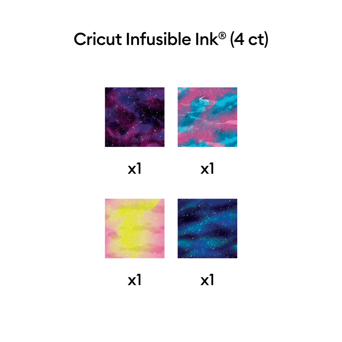 Cricut® Infusible Ink™ Sheets Pattern 12x12 (4 ct), Galactic Stars, 12" x 12",Sampler — product image 3