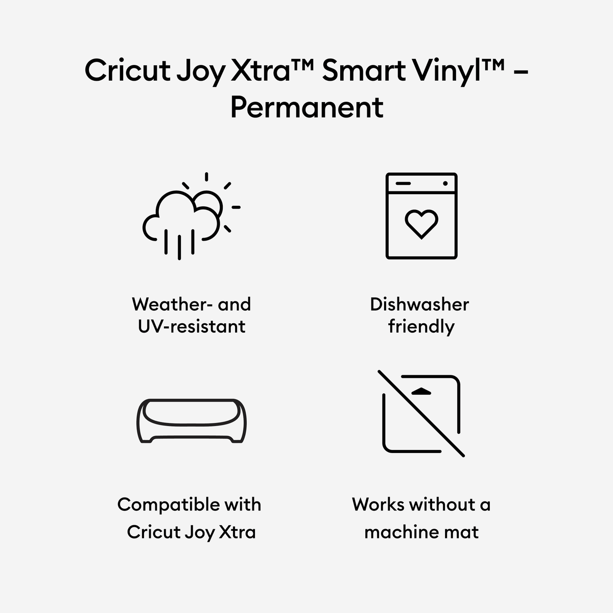 Cricut Joy Xtra™ Smart Vinyl™ Matte Metallic – Permanent (3 ft), Champagne — product image 3