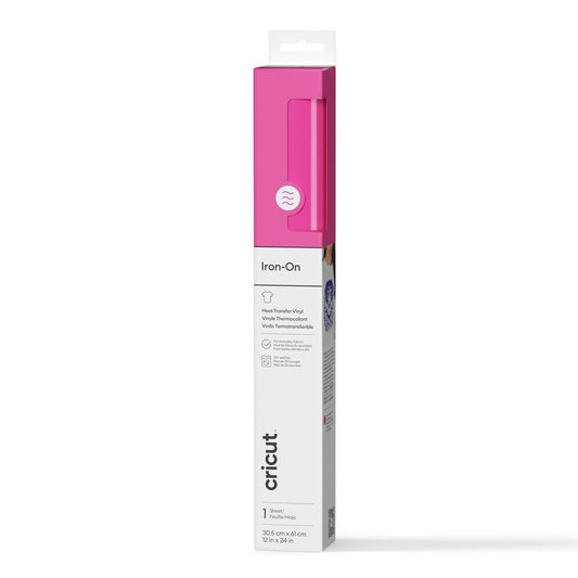 Cricut® Iron-On™ Vinyl (2 ft), 12 x24, Neon Pink
