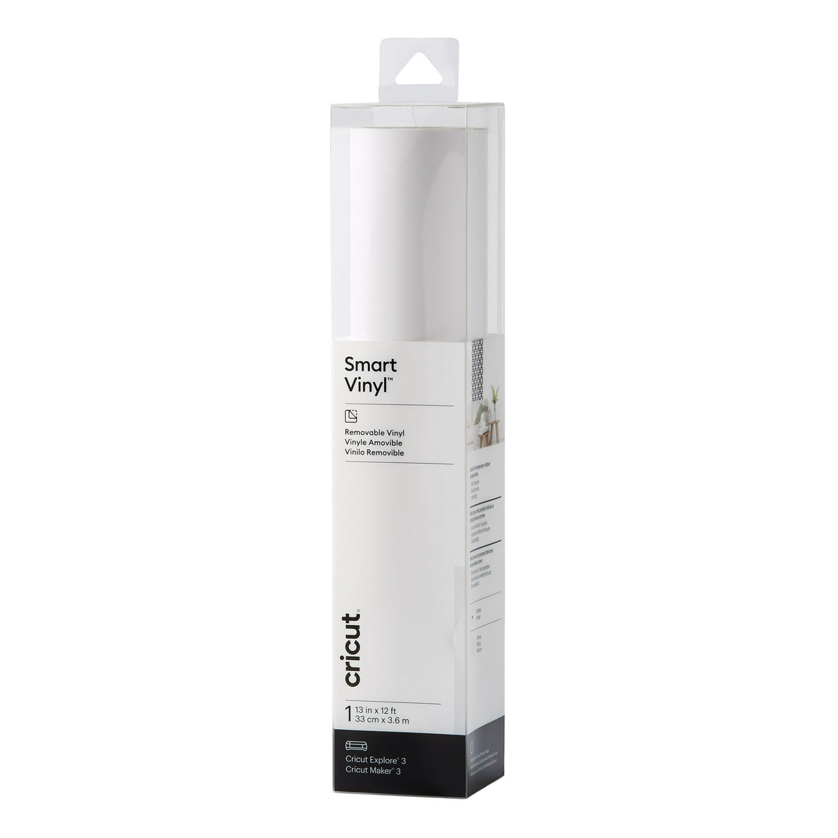 Cricut® Smart Vinyl™ – Removable (12 ft), WHITE