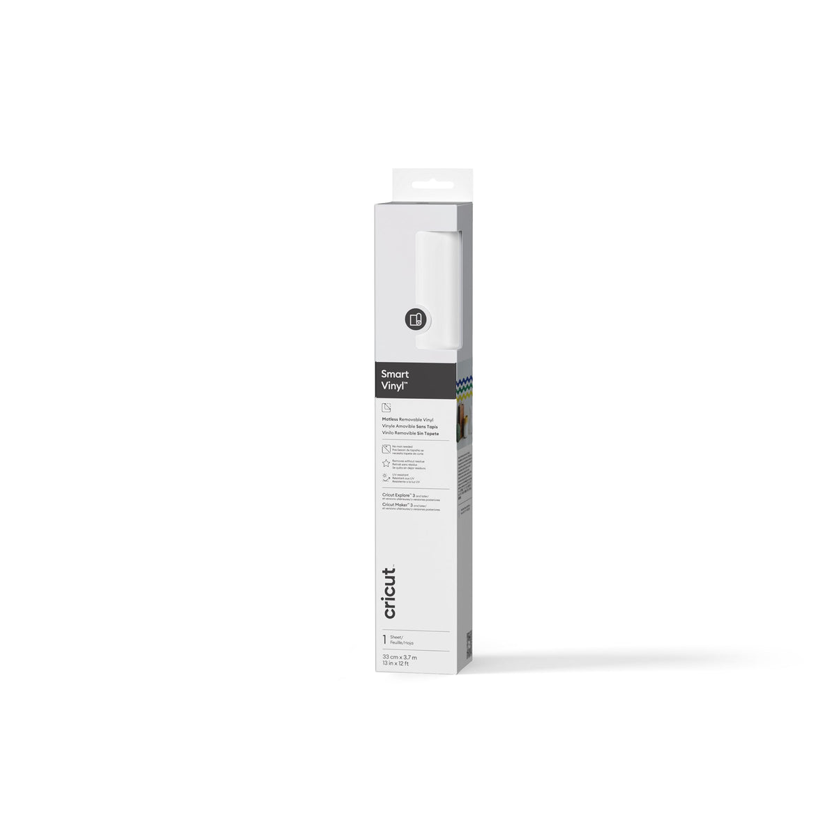Cricut® Smart Vinyl™ – Removable (12 ft), WHITE — product image 2