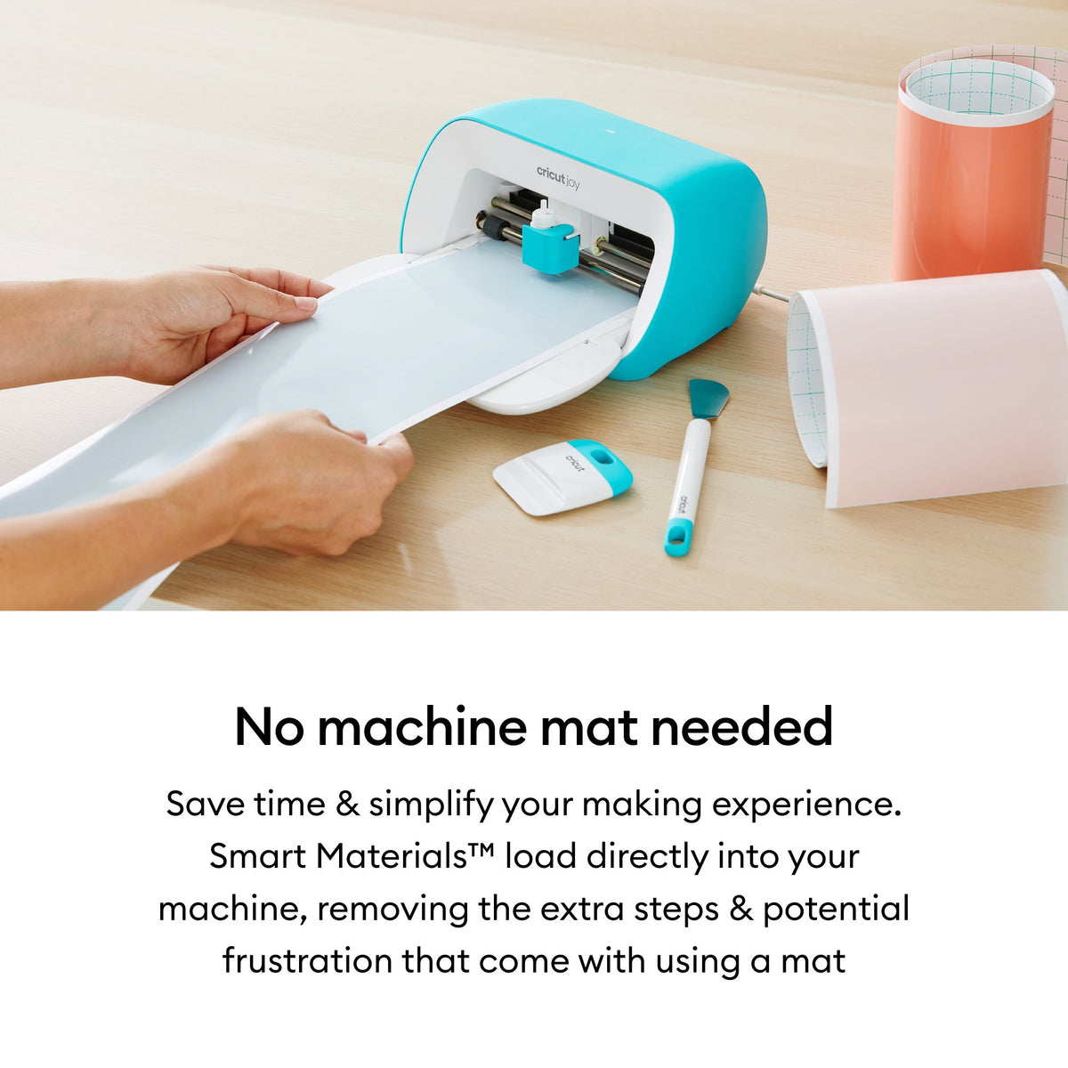 Cricut Joy™ Smart Vinyl™ Matte Metallic Matless Permanent Vinyl, 5.5" x 48",Champagne — product image 4