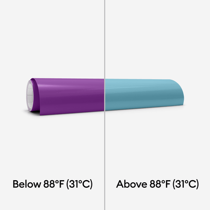 Cricut Heat-Activated, Color-Changing Vinyl Permanent, Purple - Turquoise, 12" x 24", Roll — product image 3
