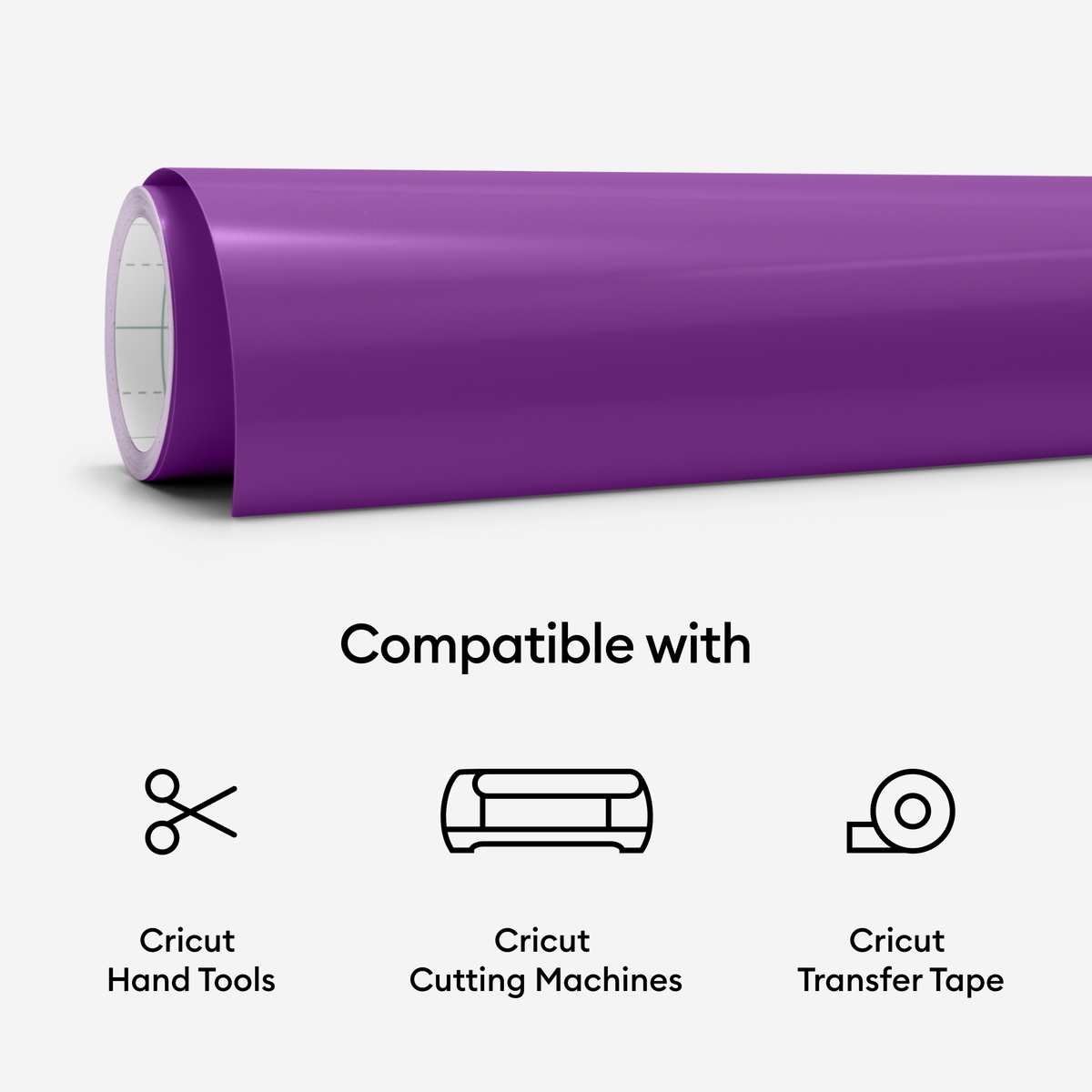 Cricut Heat-Activated, Color-Changing Vinyl Permanent, Purple - Turquoise, 12" x 24", Roll — product image 7