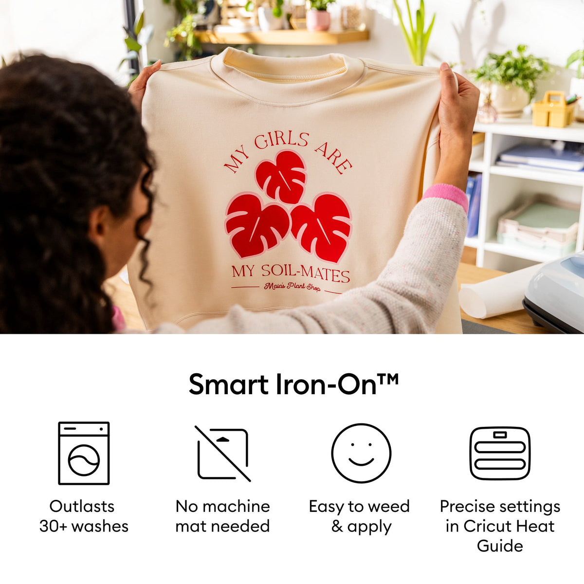 Cricut® Smart Iron-On™ Vinyl Matless Heat Transfer Vinyl (3 ft), 13 x36, Navy — product image 3