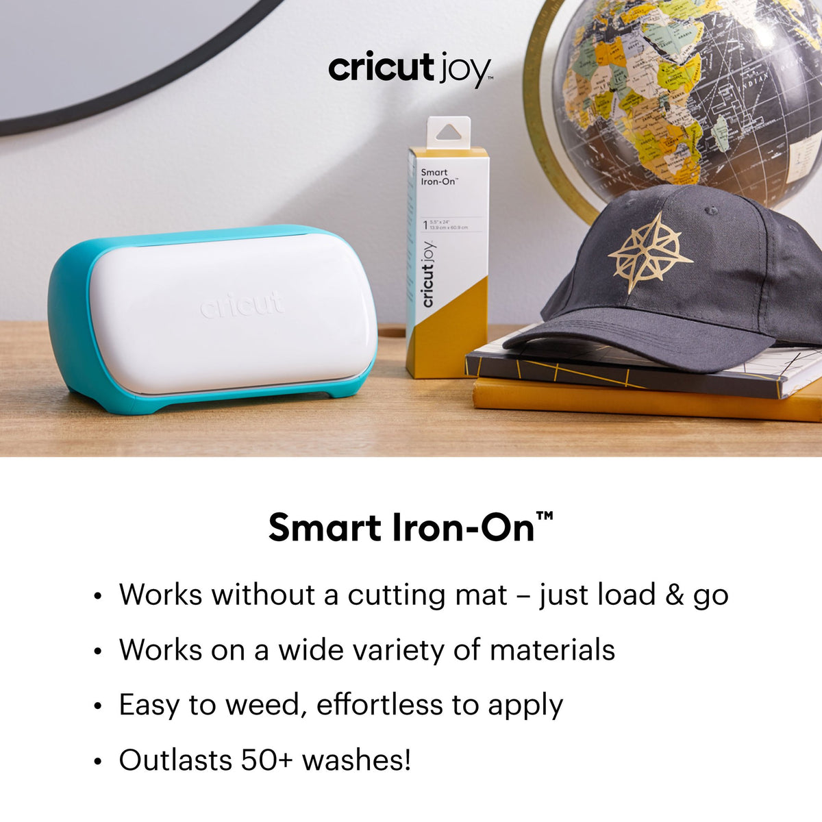 Cricut Joy™ Smart Iron-On™ Vinyl Holographic Matless Heat Transfer Vinyl, 5.5" x 24", Dahlia — product image 2