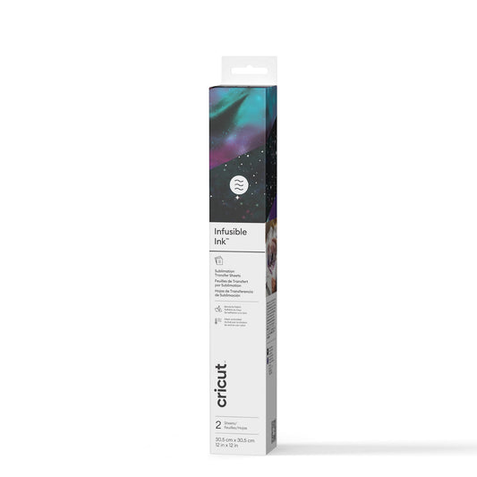 Cricut Infusible Ink Sheets (2), Galaxy, Sampler, 12" x 12", Roll