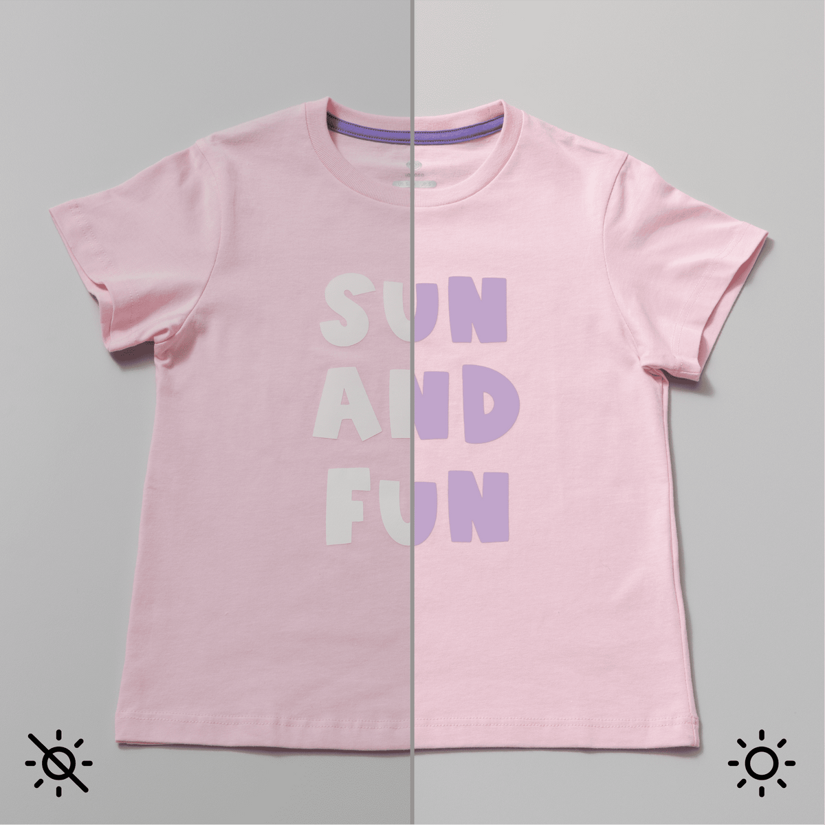 Cricut UV-Activated Color-Changing Iron-On Vinyl 12" x 19", White to Pastel Violet — product image 6
