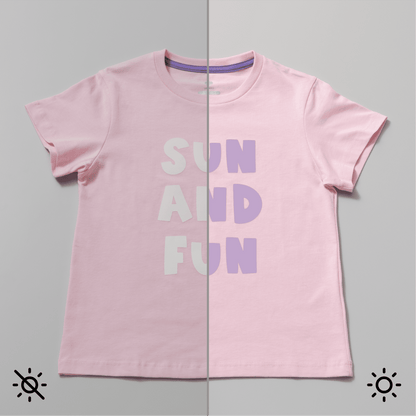 Cricut UV-Activated Color-Changing Iron-On Vinyl 12" x 19", White to Pastel Violet — product image 6