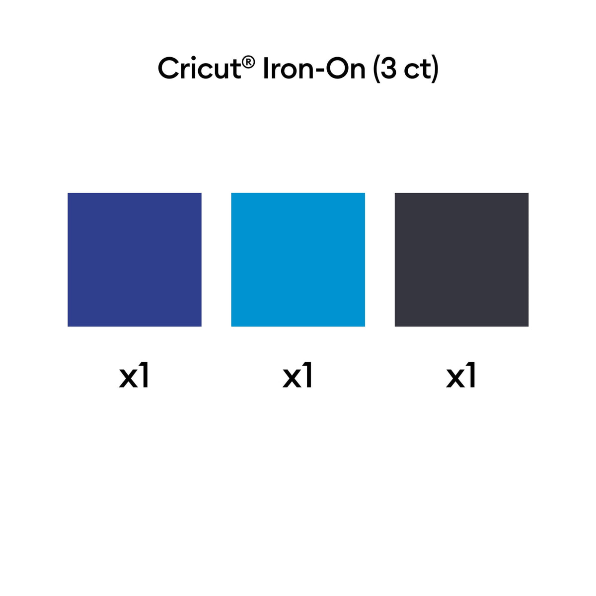 Cricut® Iron-On™ Vinyl, Deep Blue Sea Sampler (3 ct), 12 x12 — product image 3