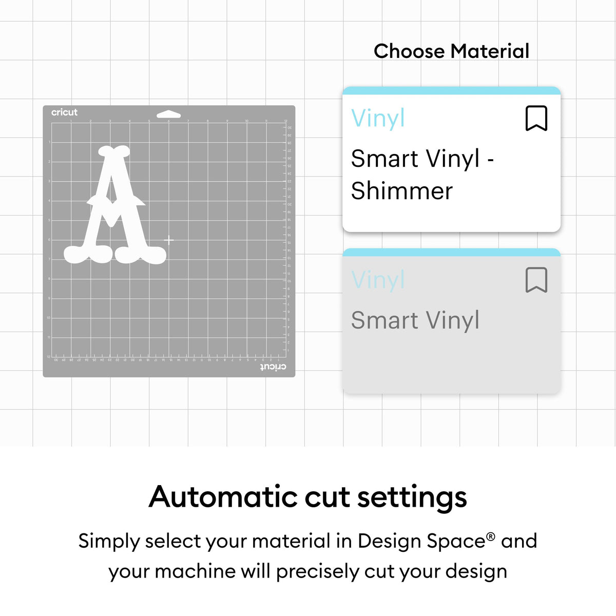 Cricut Joy™ Smart Vinyl™ Matless Permanent Vinyl, 5.5" x 48",White — product image 8