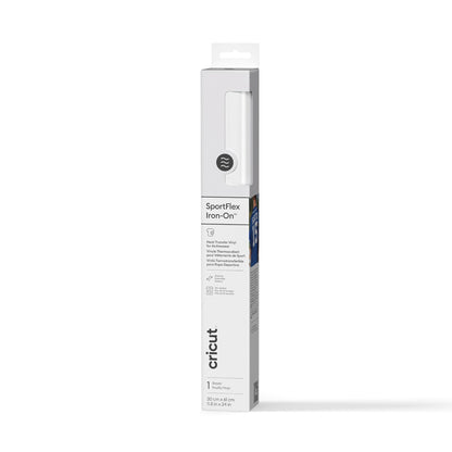 Cricut® Sportflex Iron-On™ Vinyl (2ft), 11.8" x 24", White