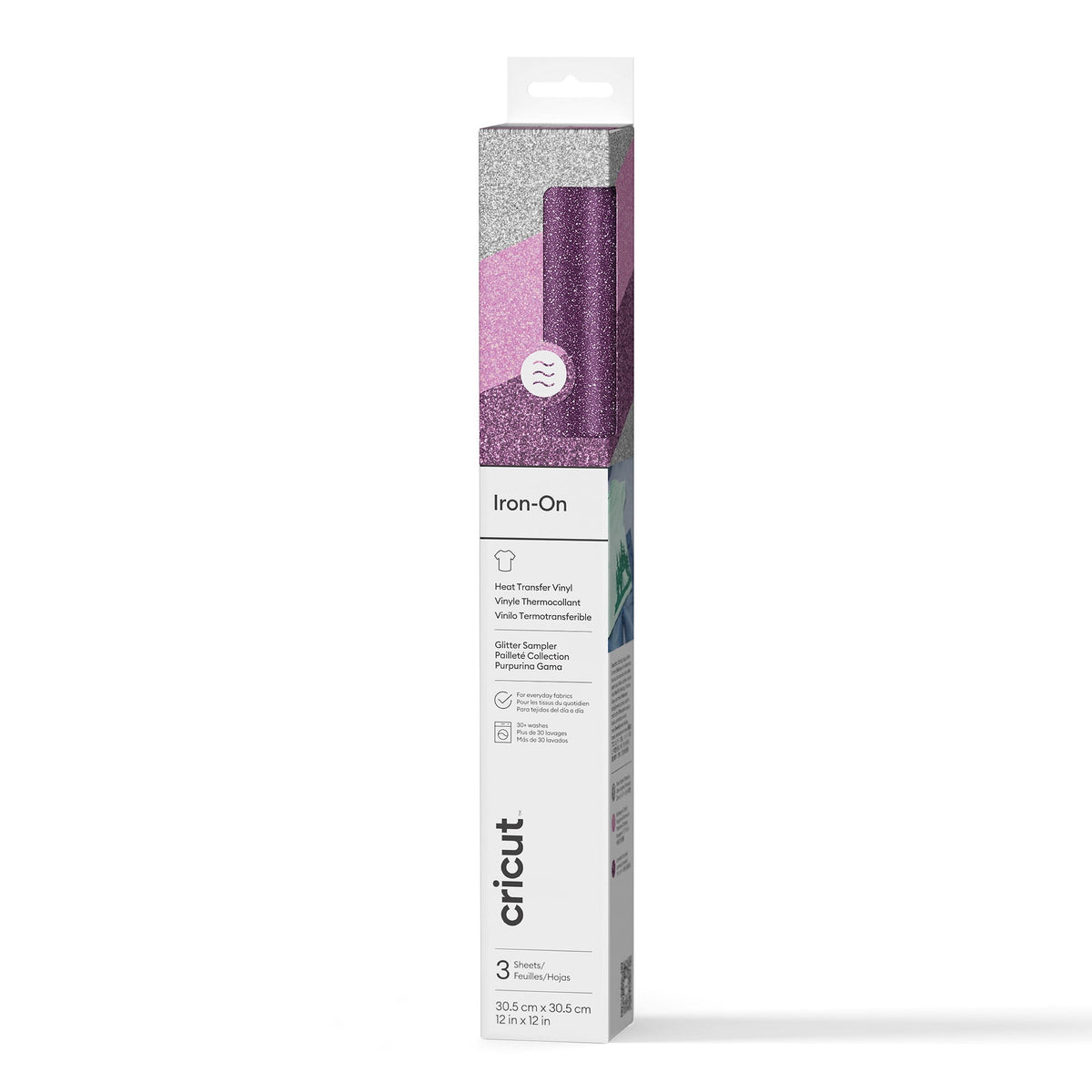 Cricut® Glitter Iron-On Vinyl, Princess Sampler (3 ct), 12 x12