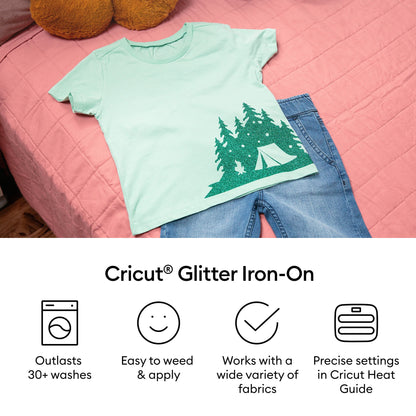 Cricut® Glitter Iron-On Vinyl, Princess Sampler (3 ct), 12 x12 — product image 2
