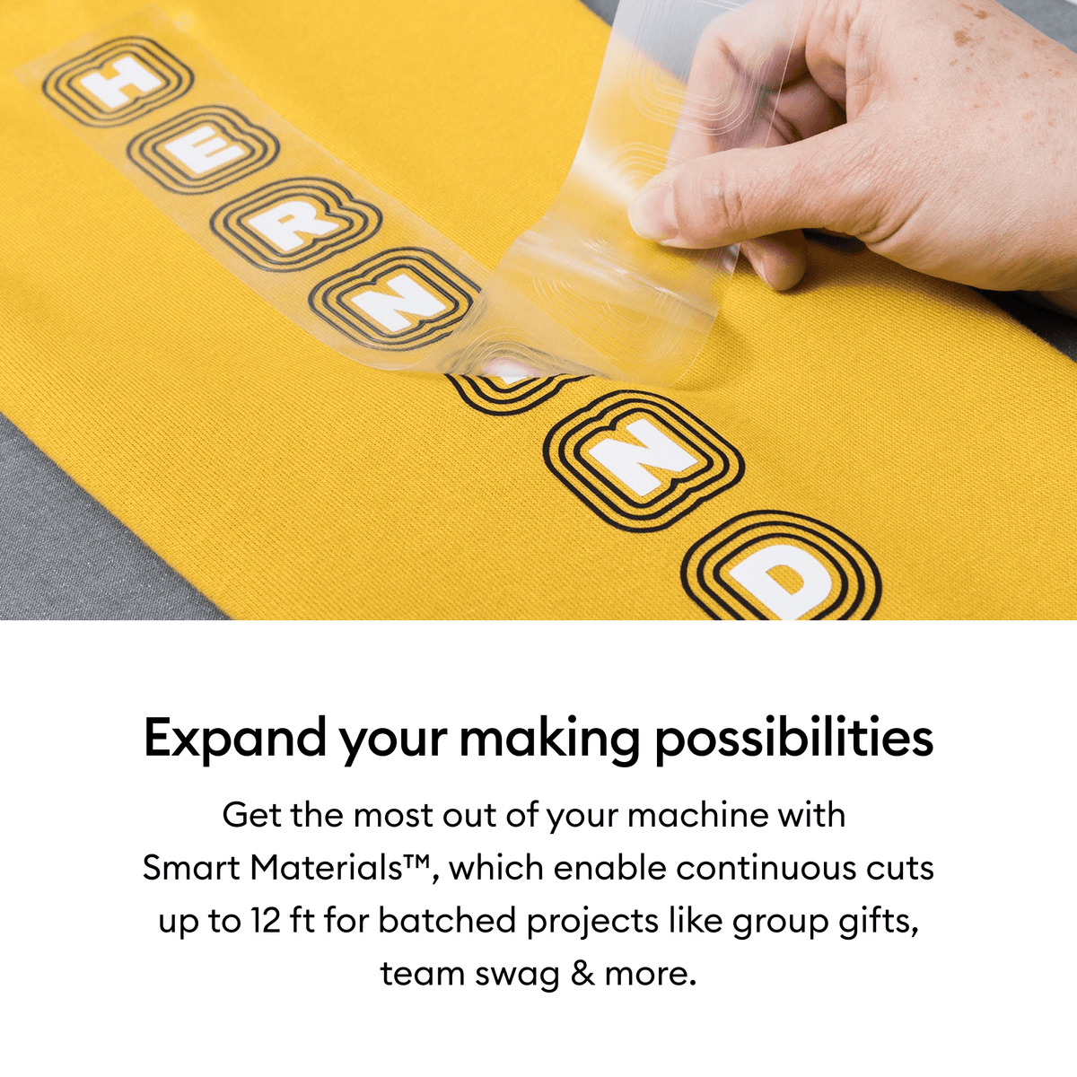 Cricut® Smart Iron-On™ Vinyl Matless Heat Transfer Vinyl (3 ft), 13 x36, Gold — product image 4