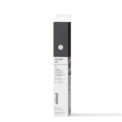 Cricut Infusible Ink Sheets (2), Black, Black, 12" x 12", Roll