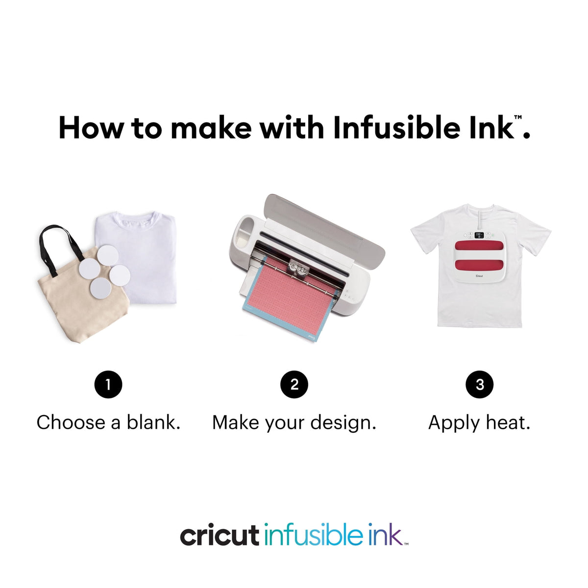 Cricut Infusible Ink Sheets (2), Black, Black, 12" x 12", Roll — product image 4