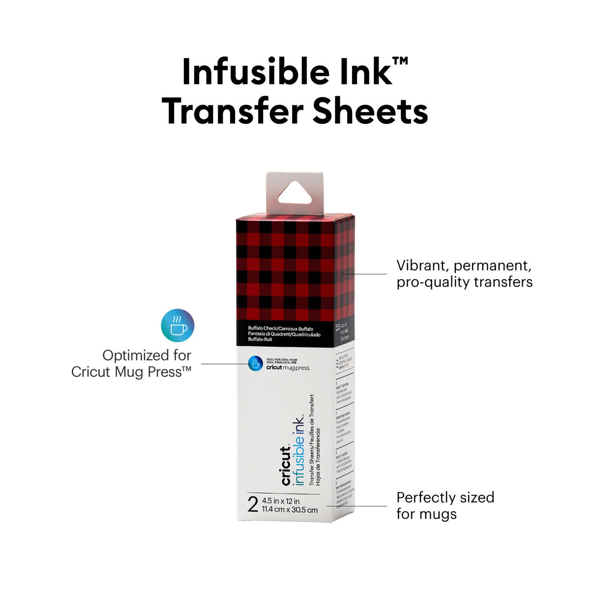 Infusible Ink™ Transfer Sheets Patterns (2 ct), 4.5" x 12",BUFFALO CHECK — product image 2